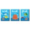 Big Dot of Happiness Under the Sea Critters - Kids Bathroom Rules Wall Art - 7.5 x 10 inches - Set of 3 Signs - Wash, Brush, Flush